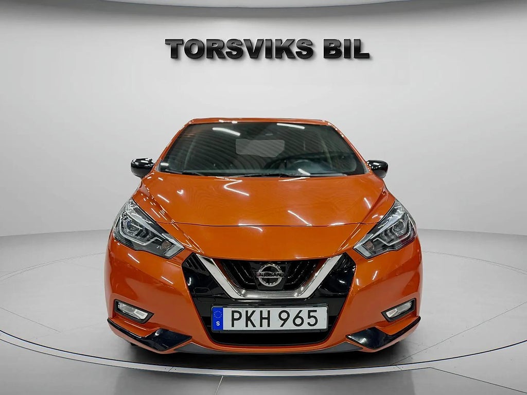 Nissan Micra Tekna 0.9 Turbo 360* Kamera V-hjul Nybesiktigad Helgkampanj! - miniatyr 9