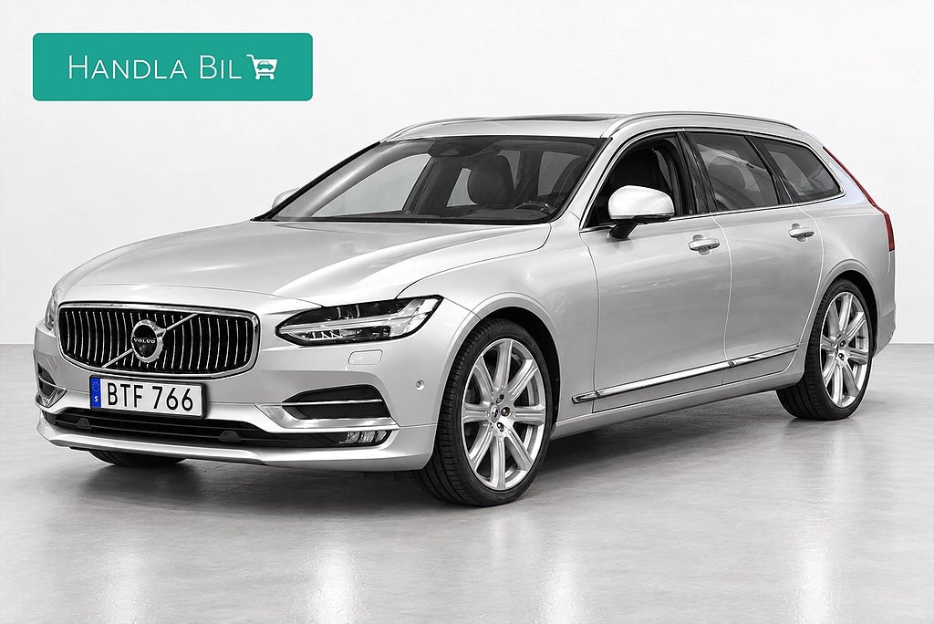 Volvo V90 D5 AWD Inscription B&W Pano 360° HUD D-Värm Drag 235hk