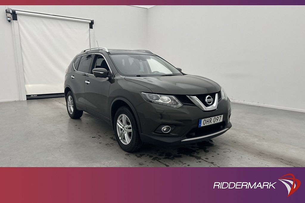 Nissan X-Trail dCi 130hk Tekna 7-Sits Pano 360° Navi Skinn