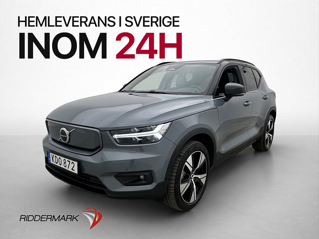 Volvo XC40 Recharge P8 AWD Värmare Kamera Skinn Elstolar