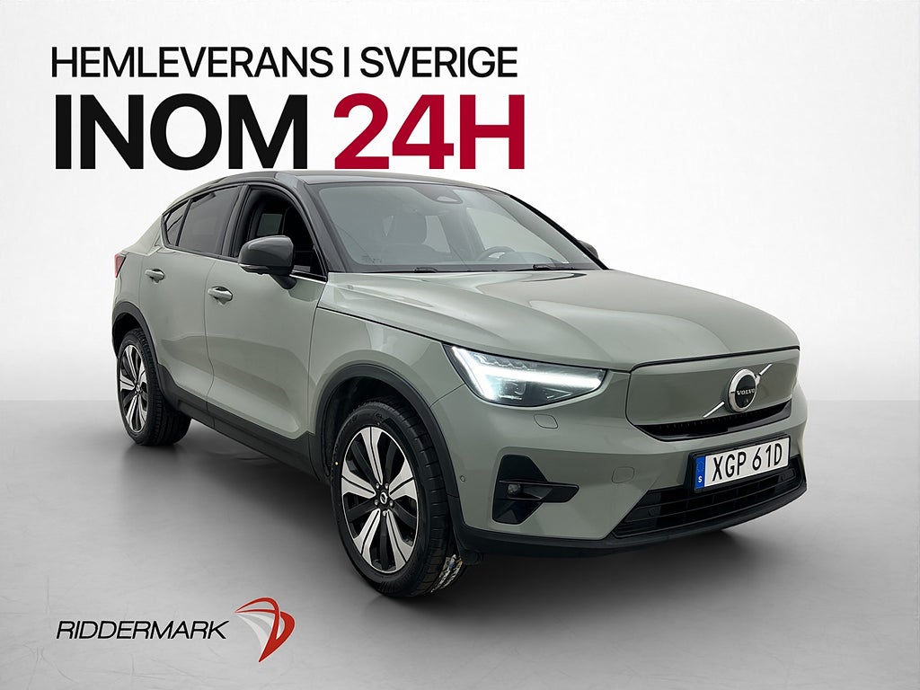 Volvo C40 Twin Motor Ultimate Pano H/K 360° Värmepump Elstol