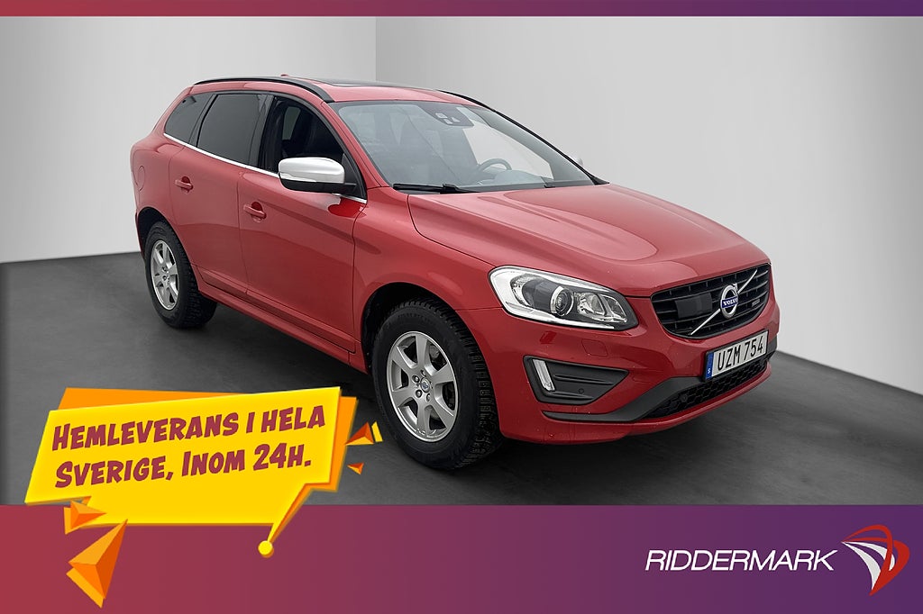 Volvo XC60 D4 AWD R-Design Pano Värmare VOC Kamera Drag