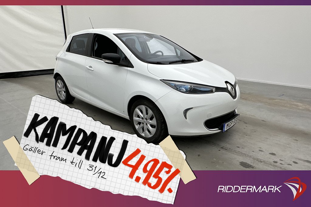 Renault Zoe R240 22kWh 88hk Intens Batter 4,95% Ränta