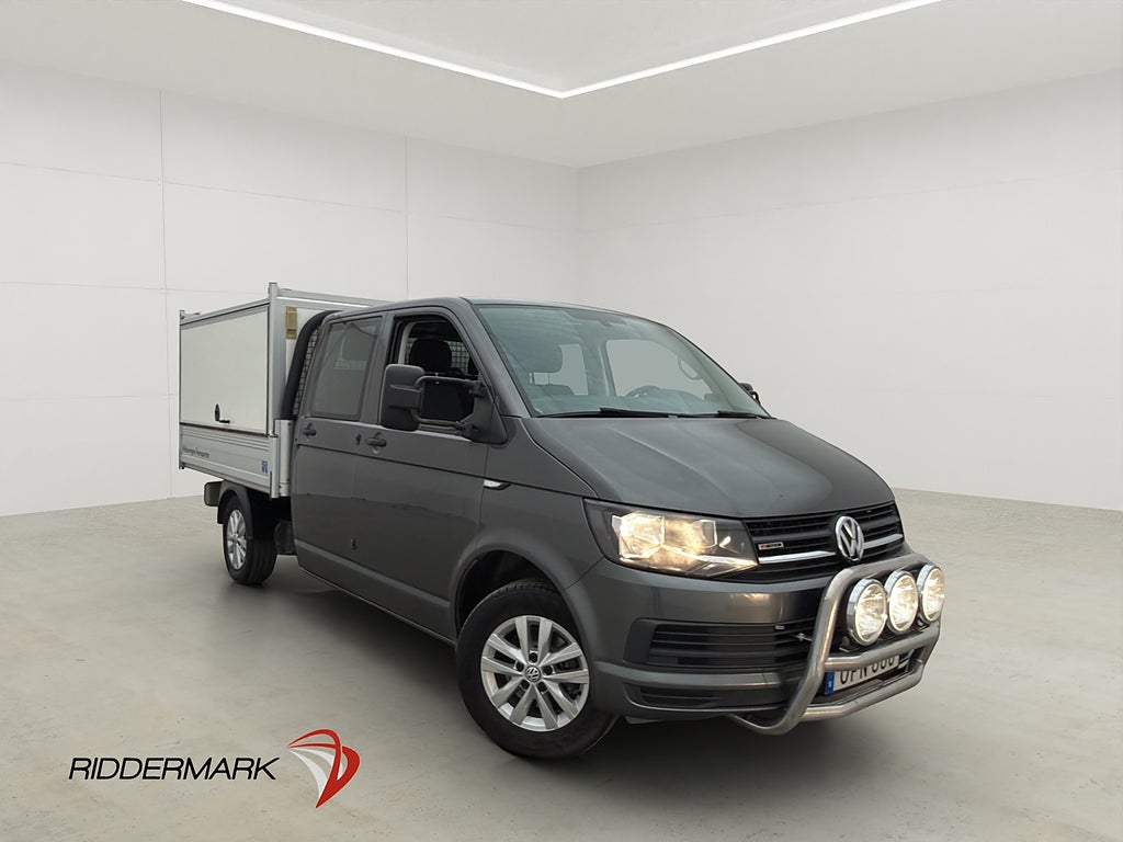 Volkswagen Transporter Dubbelhytt 4M Värm Drag Moms Påbyggna