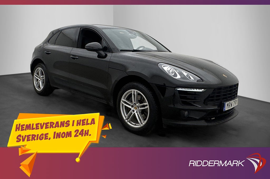 Porsche Macan 252hk PDLS Värmare Dragkrok Kamera Svensksåld