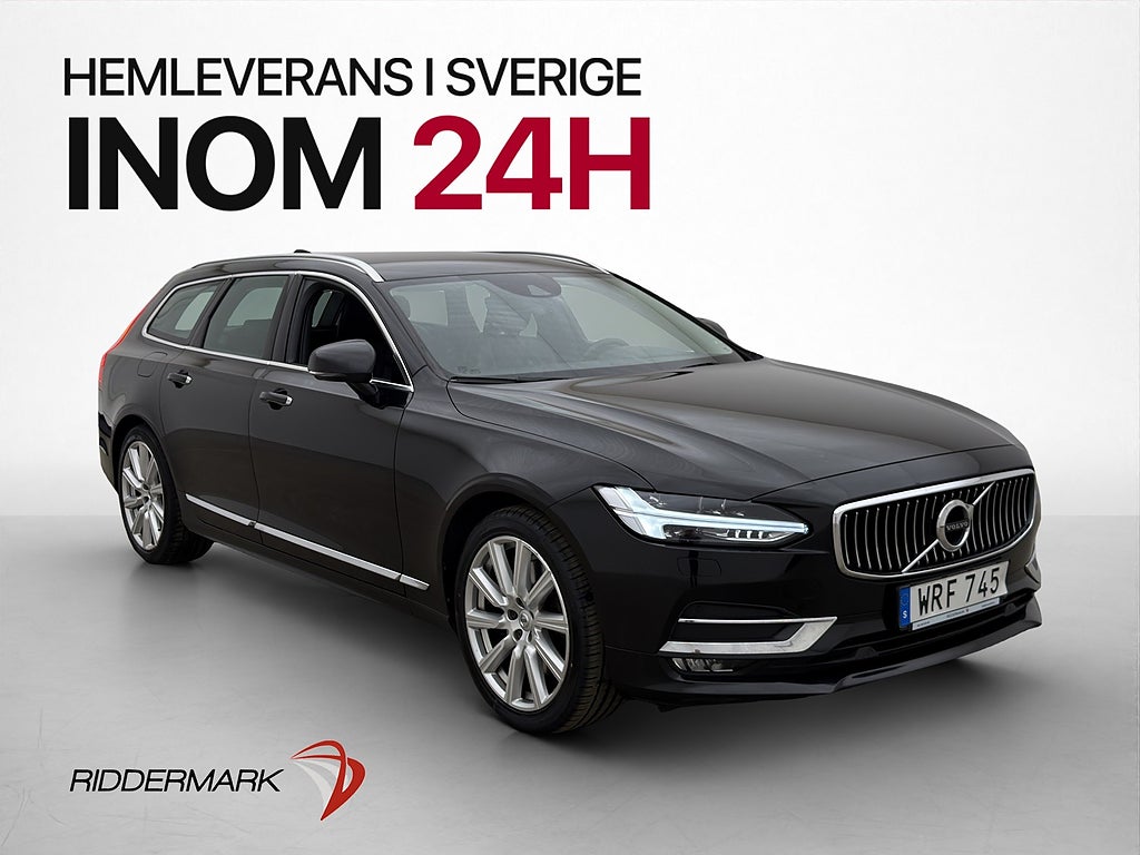 Volvo V90 T5 Inscription Läder Värm Kamera CarPlay Keyless