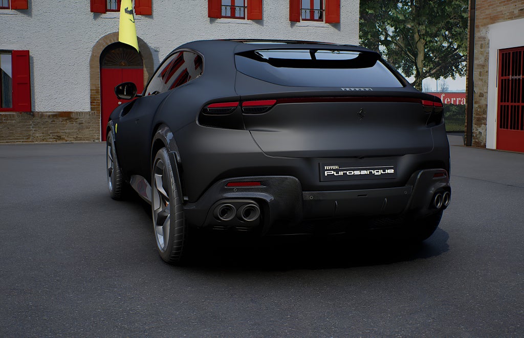Ferrari Purosangue MOMS Nero Daytona Full Carbon Pano 23" Liftsystem Bur