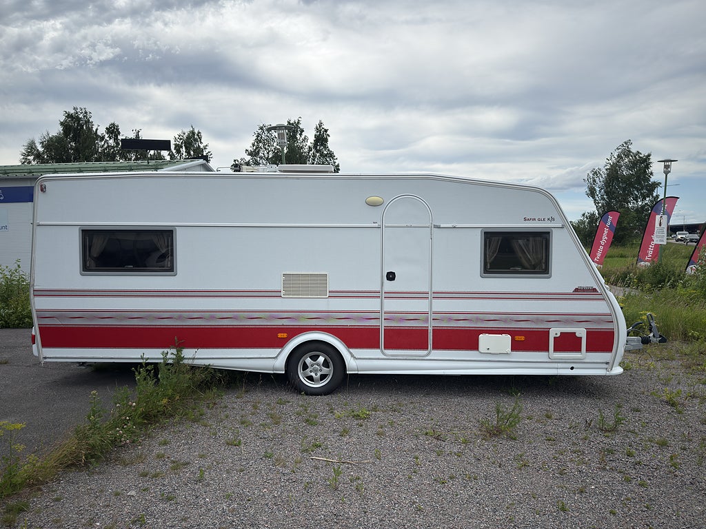 Kabe trailer Kabe Safir GLE KS , King Size & Vattenburen värme, AC