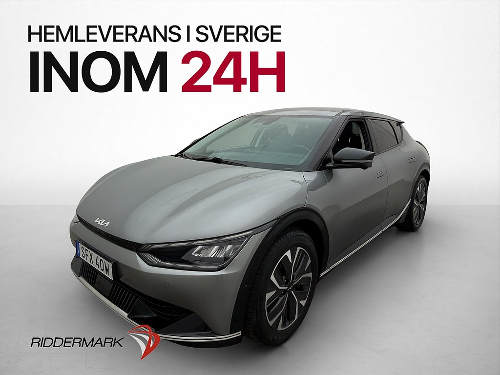 Kia EV6 77.4 kWh 228hk PLUS Dragkrok 360° Skinn MOMS