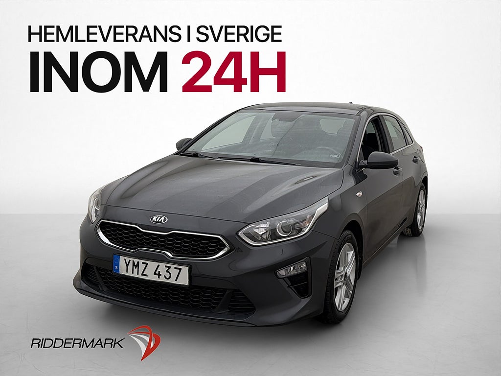 Kia Ceed 1.0 T-GDI 120hk Kamera CarPlay Rattvärme Nyservad