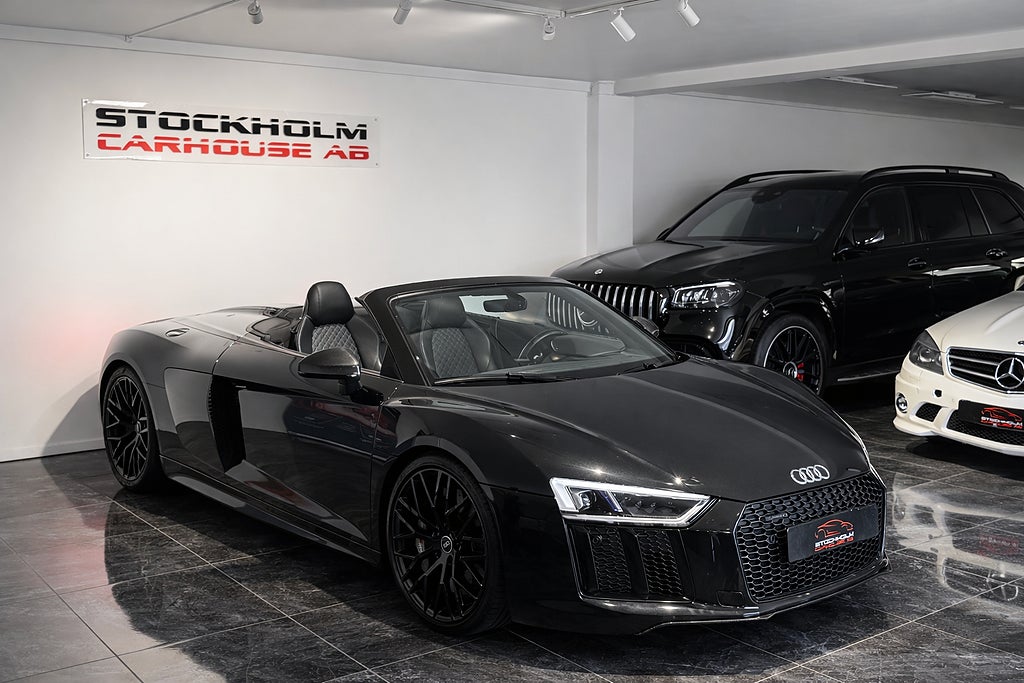 Audi R8 Spyder Q 540hk / Kolfiber / Laser / B&O/Keramiska