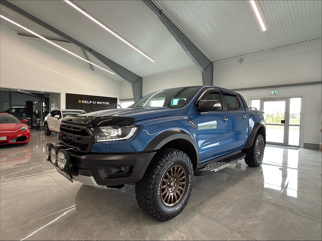 Ford ranger Raptor Kamera Drag Värmare Navi Flaklock CarPlay 213hk