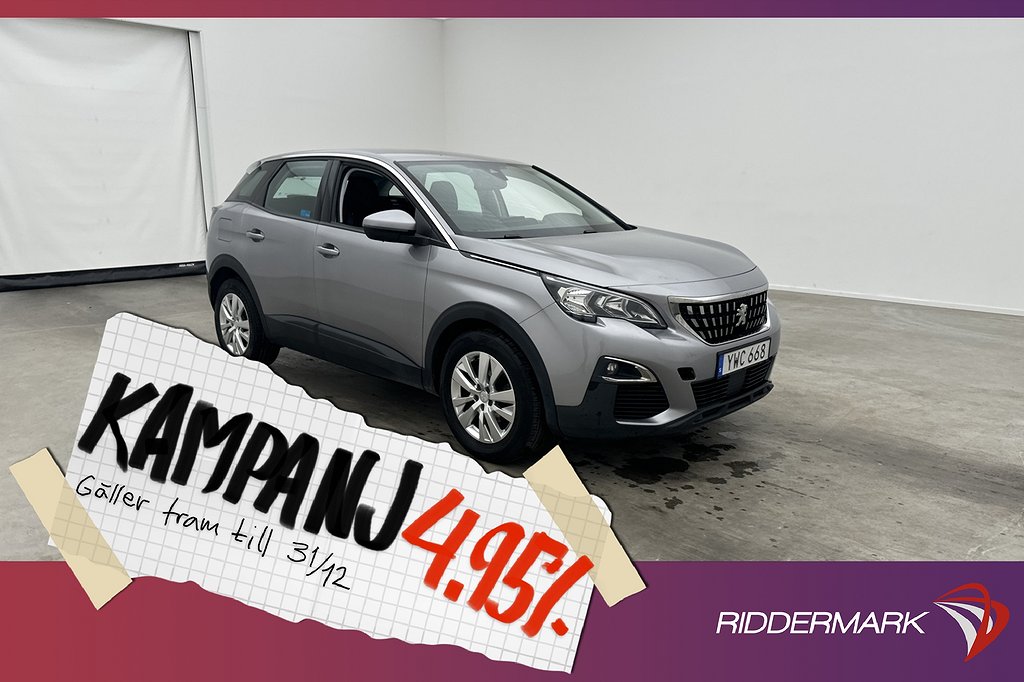 Peugeot 3008 1.2 PureTech 130hk Active Dragkr 4,95% Ränta