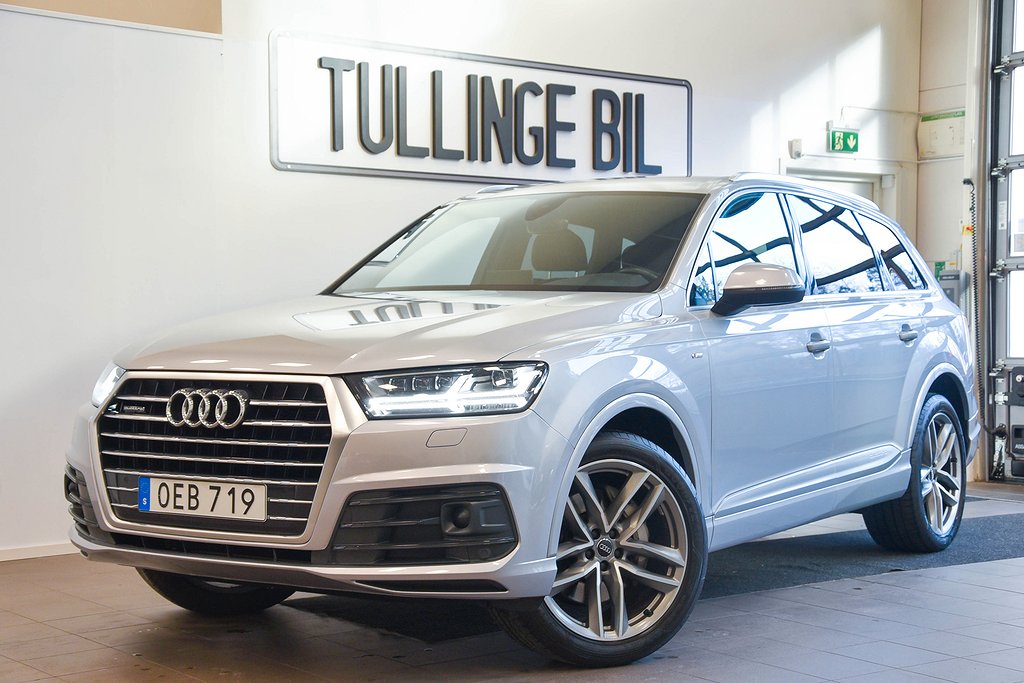 Audi Q7 3.0TDI S-Line 272HK 7-Sits Cockpit Värmare Drag Bose