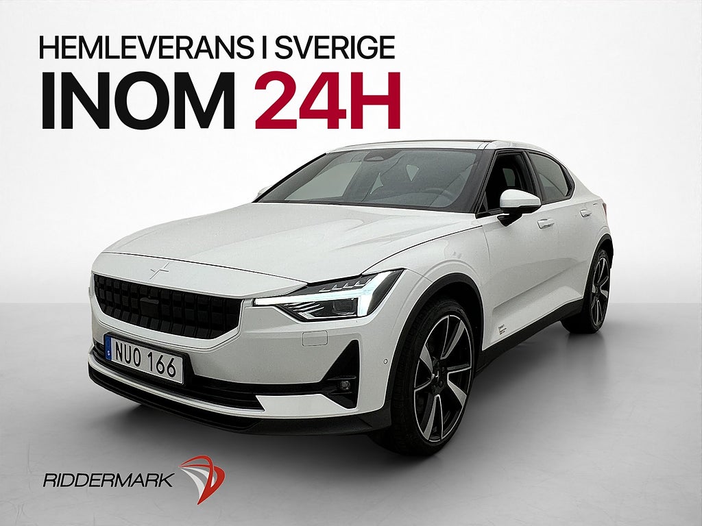 Polestar 2 Long range Dual motor 408hk Pano H/K Drag 360°