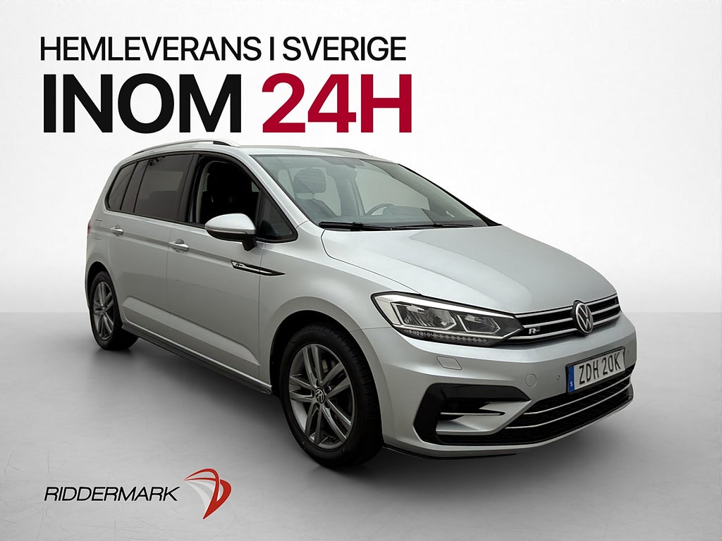 Volkswagen Touran TDI 150hk R-Line 7-Sits D-Värm Kamera Drag