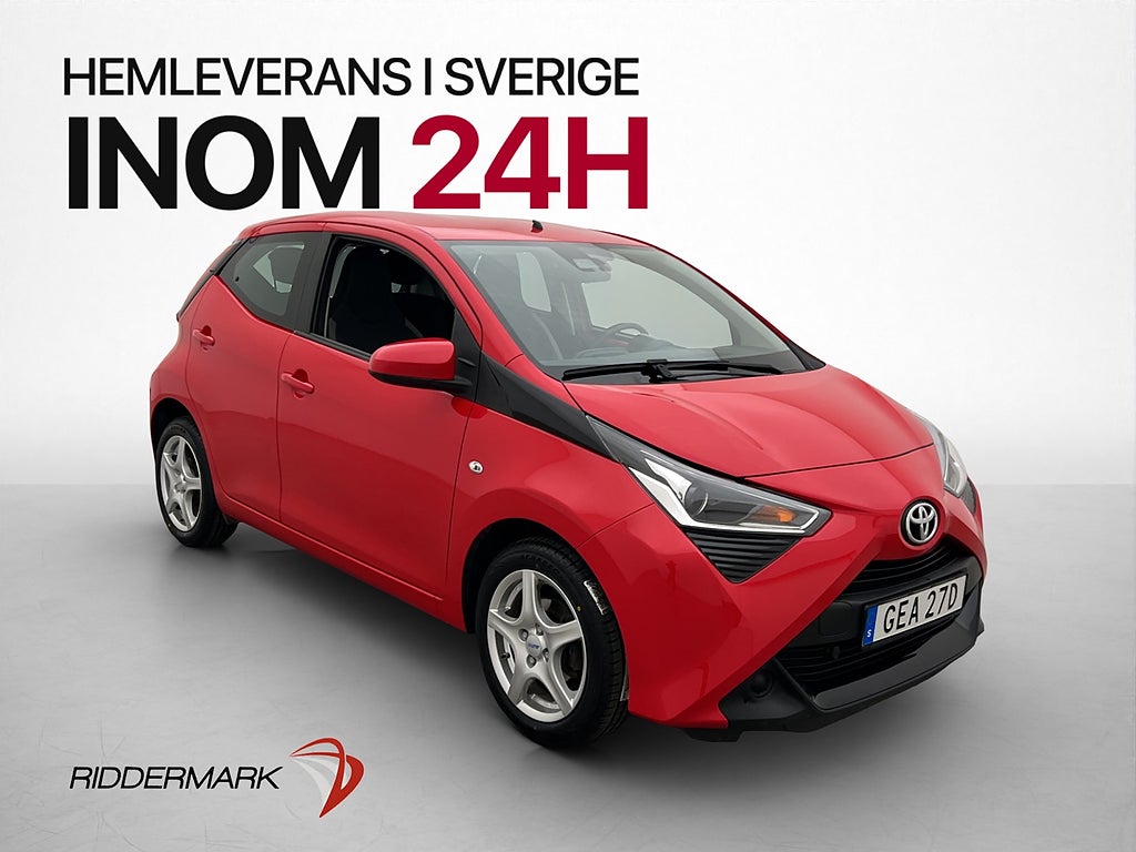 Toyota Aygo 1.0 X-PLAY Endast 0,38l/mil Kamera 360kr skatt