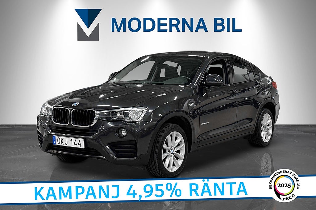 BMW X4 xDrive20d Aut Eu6 Drag HiFi Nav P-Sensorer