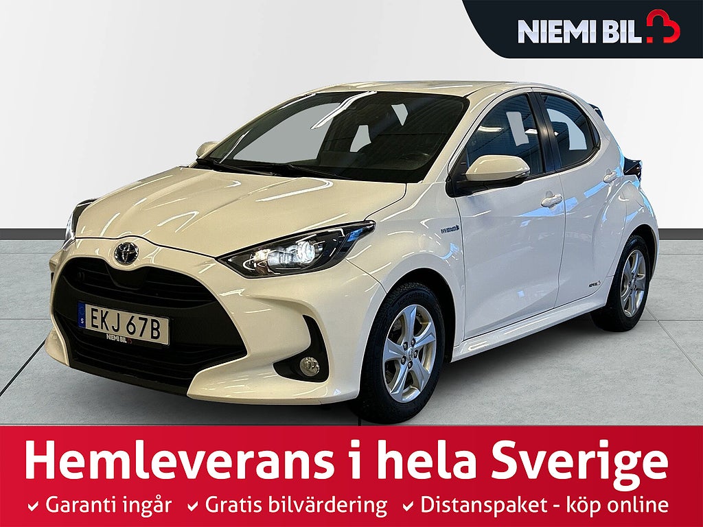 Toyota Yaris Hybrid CVT Kamera/MoK-Värm/SoV-Däck/Kedja/Låg skatt