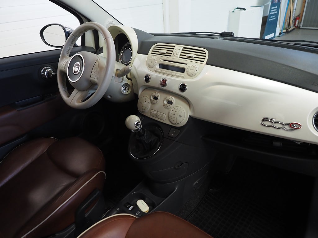 Fiat 500C 1.2 8V 69hk Lounge Cab | Skinn | 2012