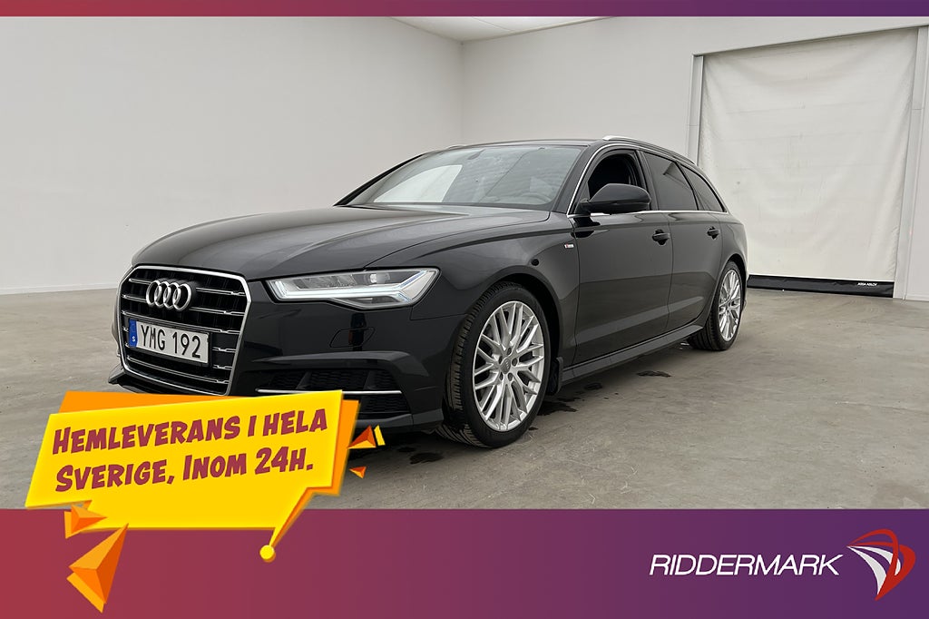 Audi A6 2.0 TDI S Line Värmare Dragkrok Sensorer Halvskinn