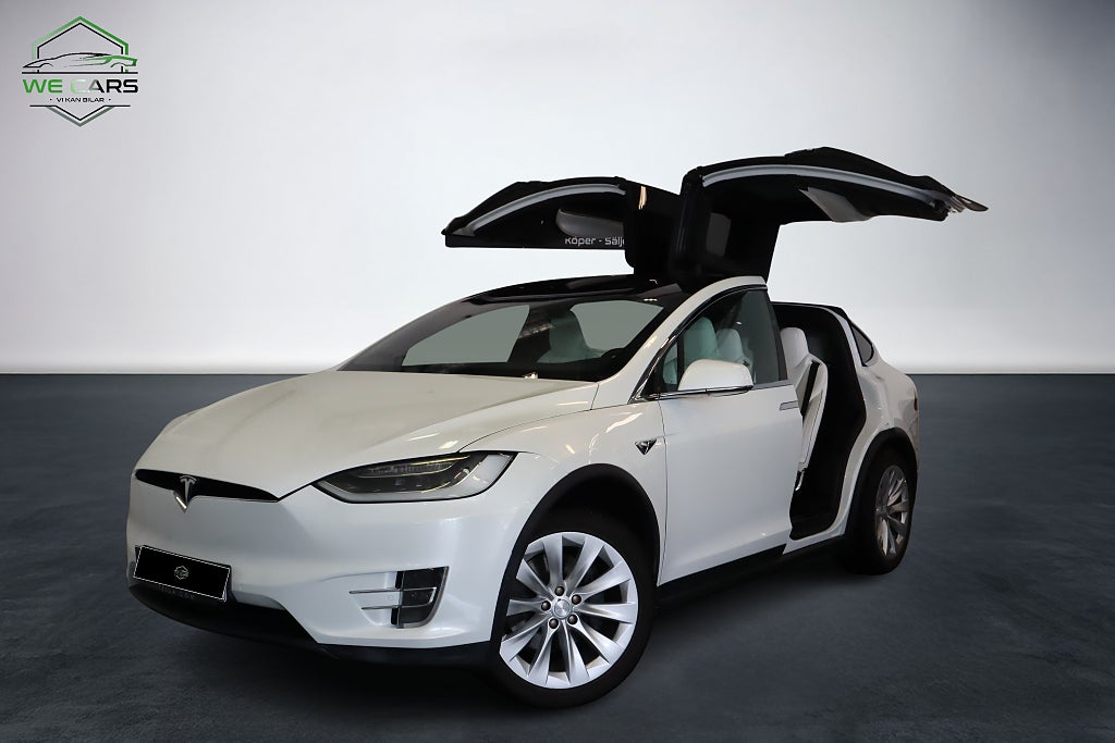 Tesla Model X 75D Fri Supercharge CCS Uppgraderad AP MOMS 7-Sits