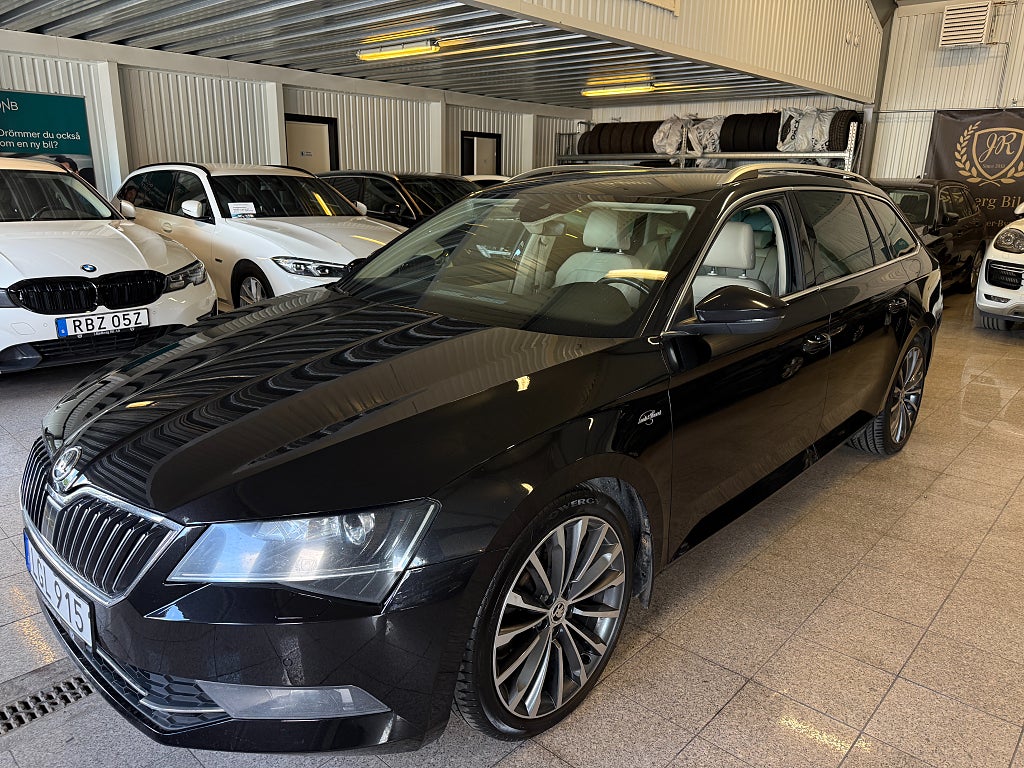 Skoda Superb Kombi 2.0 TDI DSG 4x4 190hk L&K 1 ägare Värmare Ny bes 