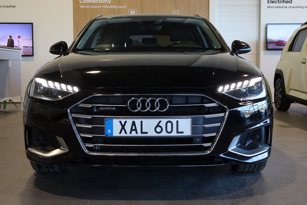 Audi A4 Avant 40 TDI 204hk Quattro | Drag | D-värm | Navi |