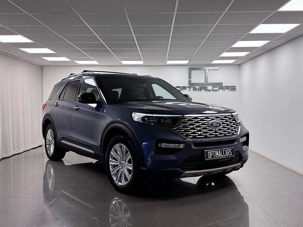 Ford Explorer Plug-In Hybrid Platinum EDT. 7-sits 457HK Panorama MOMS