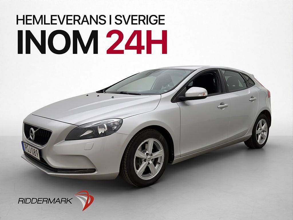 Volvo V40 T3 152hk Kinetic VOC Värmare Farthållare BT Drag