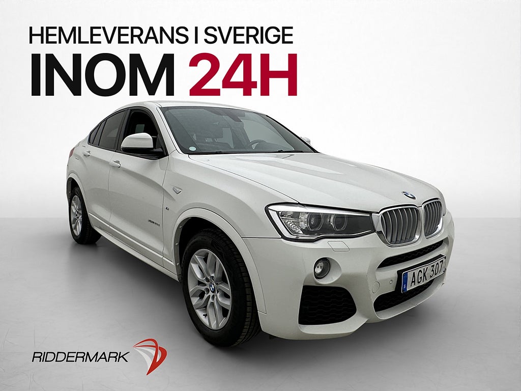 BMW X4 xDrive35d 313hk M Sport D-Värm HiFi Navi Skinn