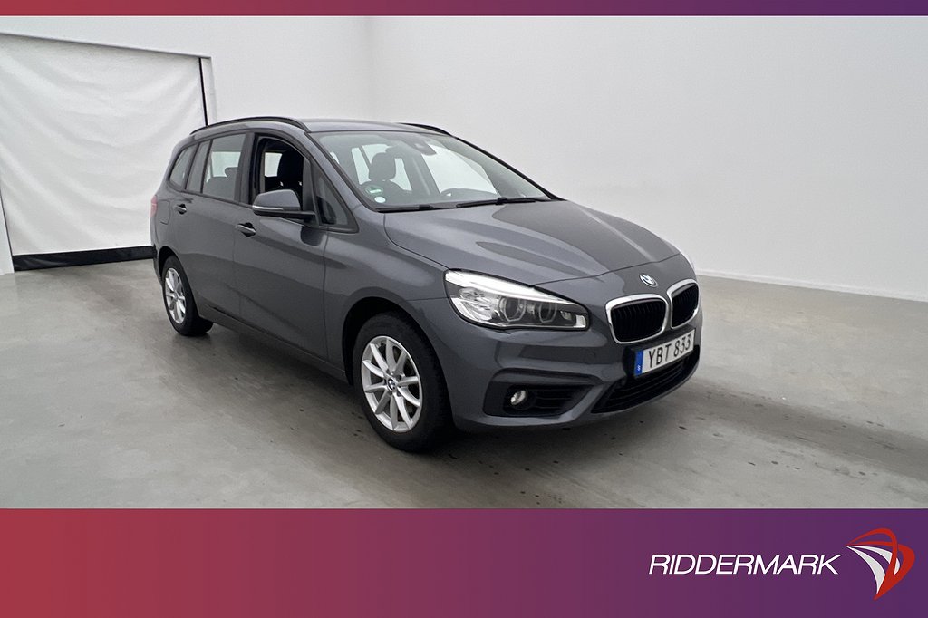 BMW 218 i Gran Tourer 136hk 7-sits Kamera HiFi Keyless Drag