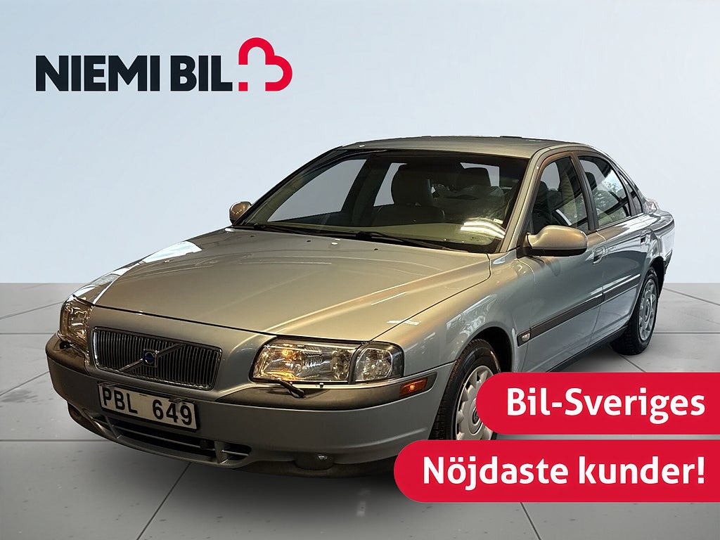 Volvo S80 2.4 Automat Drag/Motorvärmare/Helskinn/Lågmil