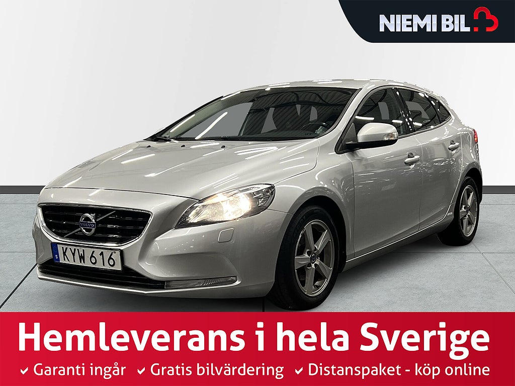 Volvo V40 D2 Kinetic S&V-hjul/Psens/BT/Dvärm/ 0,34 L/mil