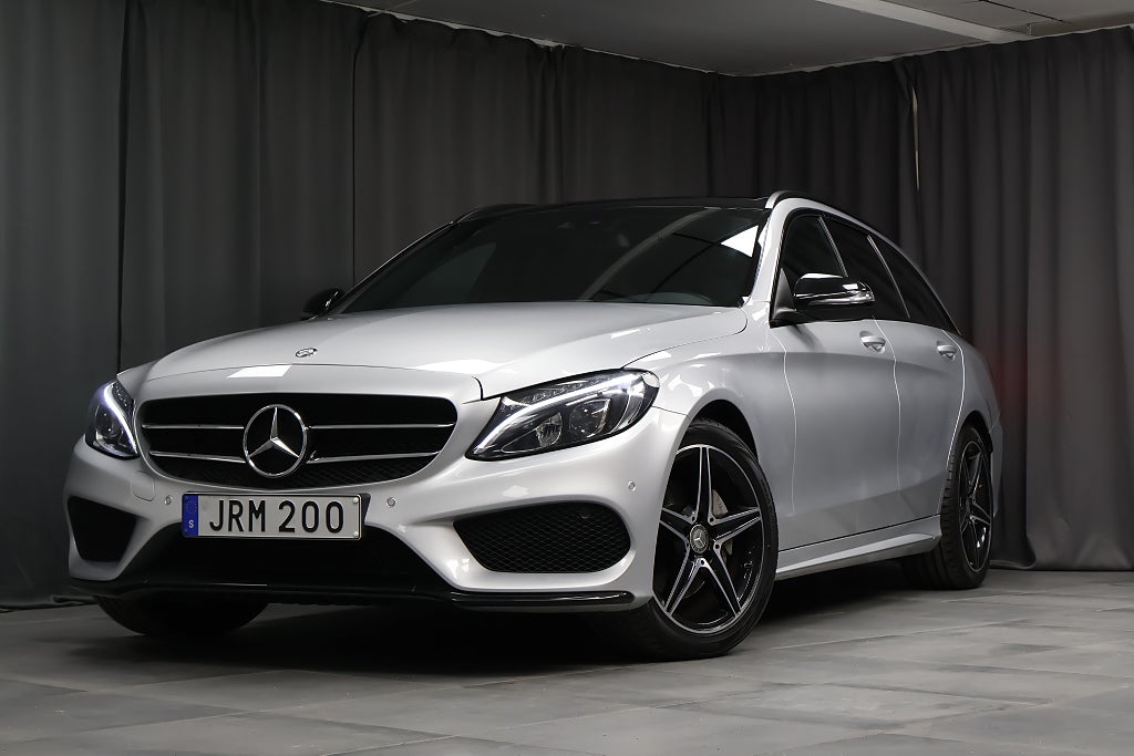 Mercedes-Benz C 220 d AMG Värmare Nightpackage Drag LED