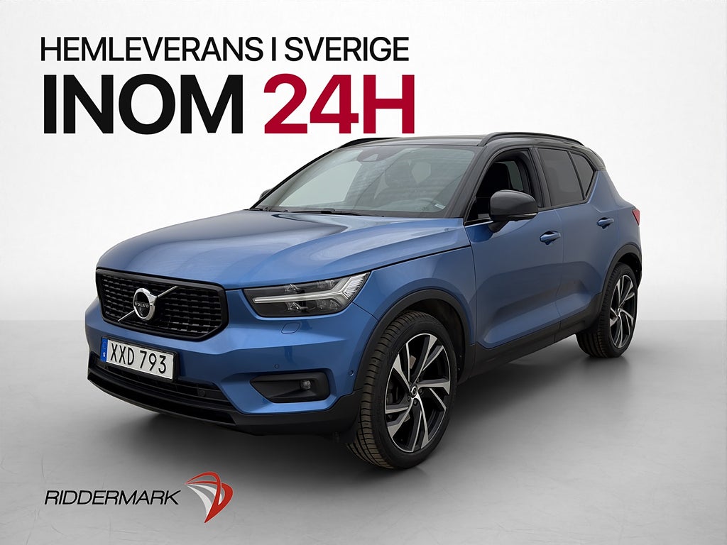 Volvo XC40 T5 AWD R-Design Pano H/K 360° Drag Värmare 247hk