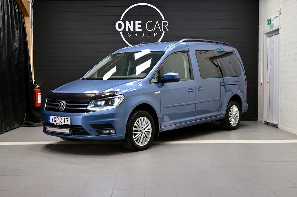 Volkswagen Caddy Maxi Life 1.4 TSI 7-sits Kamera Drag Värmare 150hk