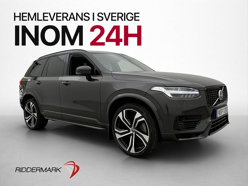 Volvo XC90 T8 AWD Ultimate Dark 7-Sits Pano B&W HUD Luftfjäd