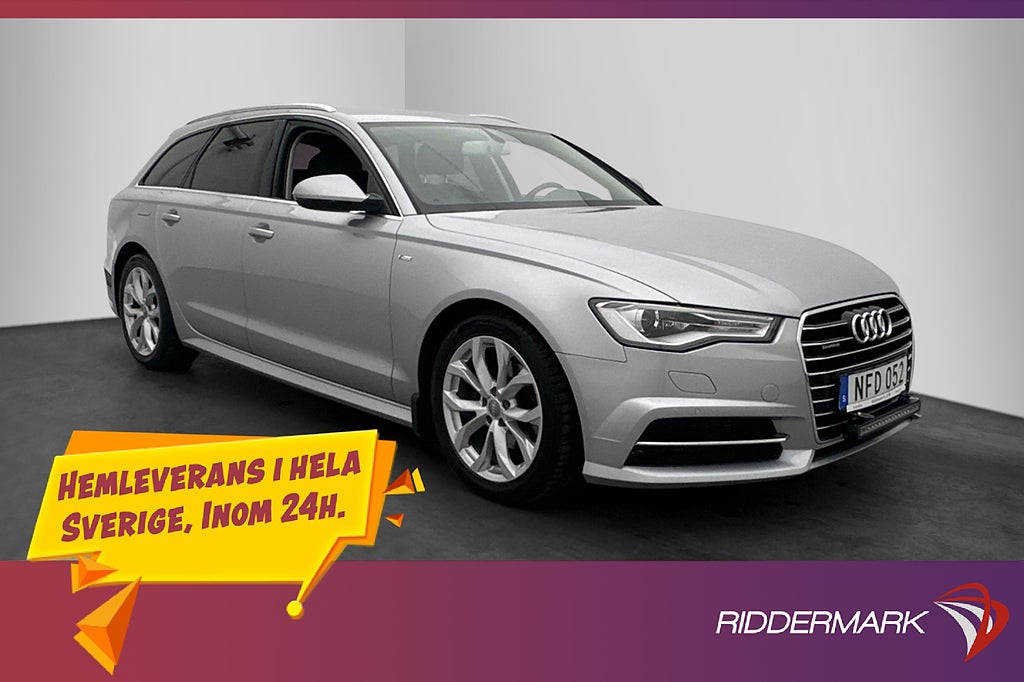 Audi A6 Avant 2.0 TDI Q 190hk S-line Drag D-Värmare 4-Zons