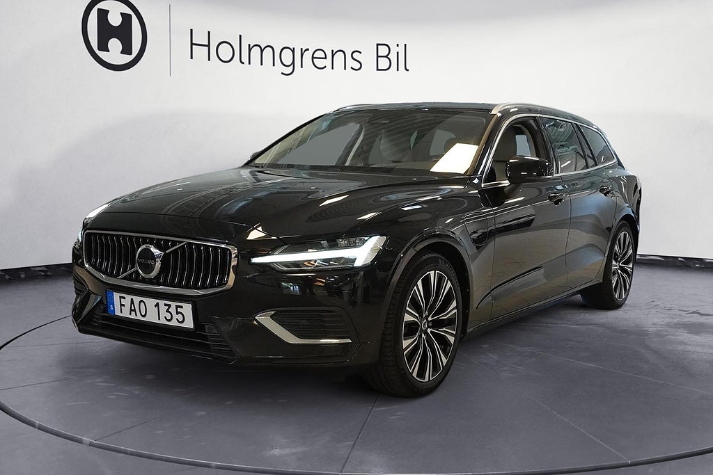 Volvo V60 Recharge T6 AWD Geartronic, 399hk Läder , Elman.förarstol, Drag,