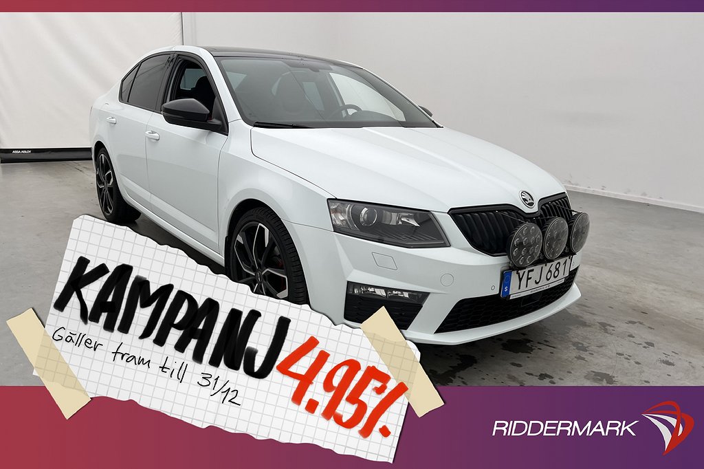 Skoda Octavia RS 4x4 184hk Taklucka Canton Värm 4,95% Ränta