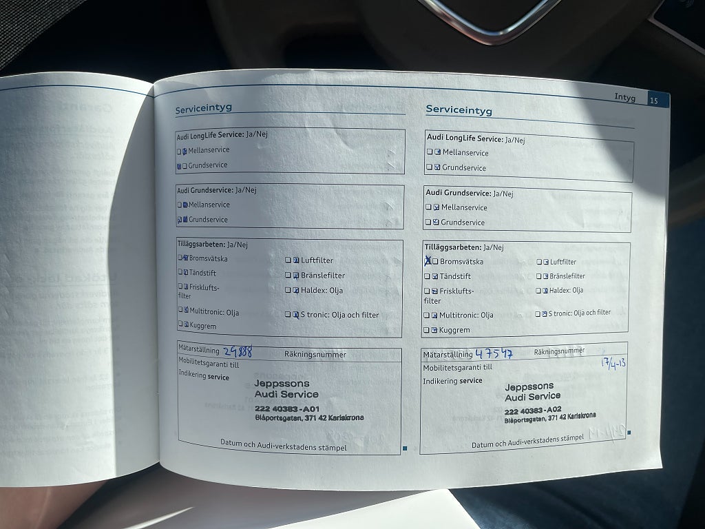 Audi A4 Sedan 2.0 TFSI Automat 180 hk Endast en ägare