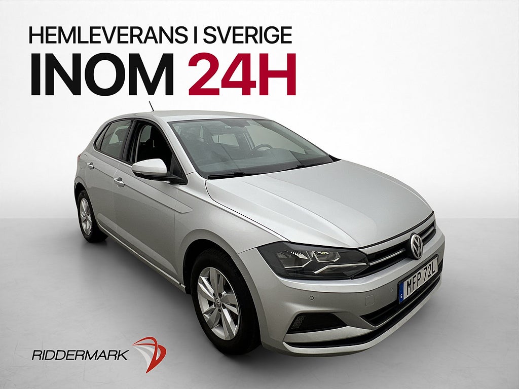 Volkswagen Polo 1.0 TSI 95hk 2 Brukare P-Sensorer Bluetooth