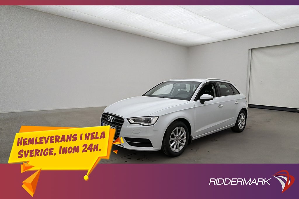 Audi A3 SB 1.4 TFSI 125hk Attraction Farthållare Bluetooth
