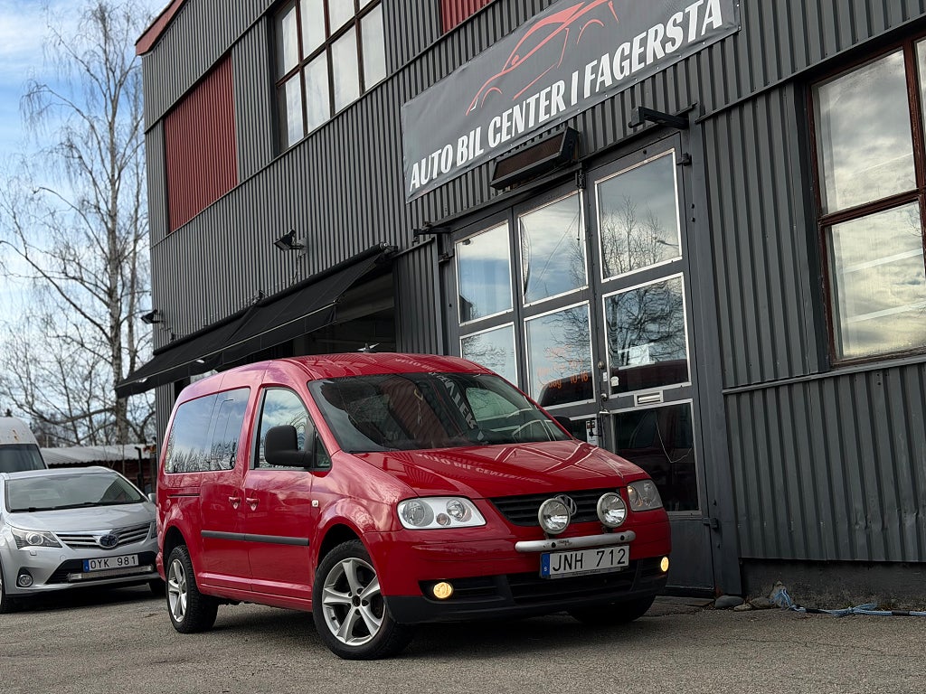 Volkswagen Caddy Maxi Kombi 1.9 TDI Ny servad 7 Sits Automat 