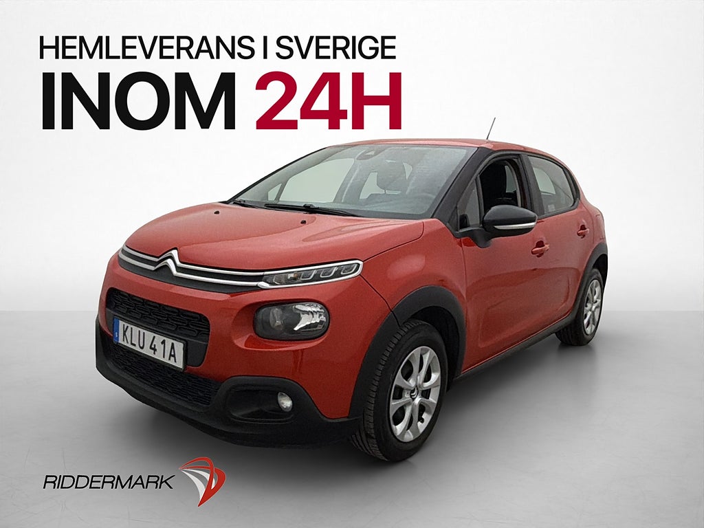 Citroën C3 1.2 PureTech 0,42l/mil Carplay P-sensor ISOFIX