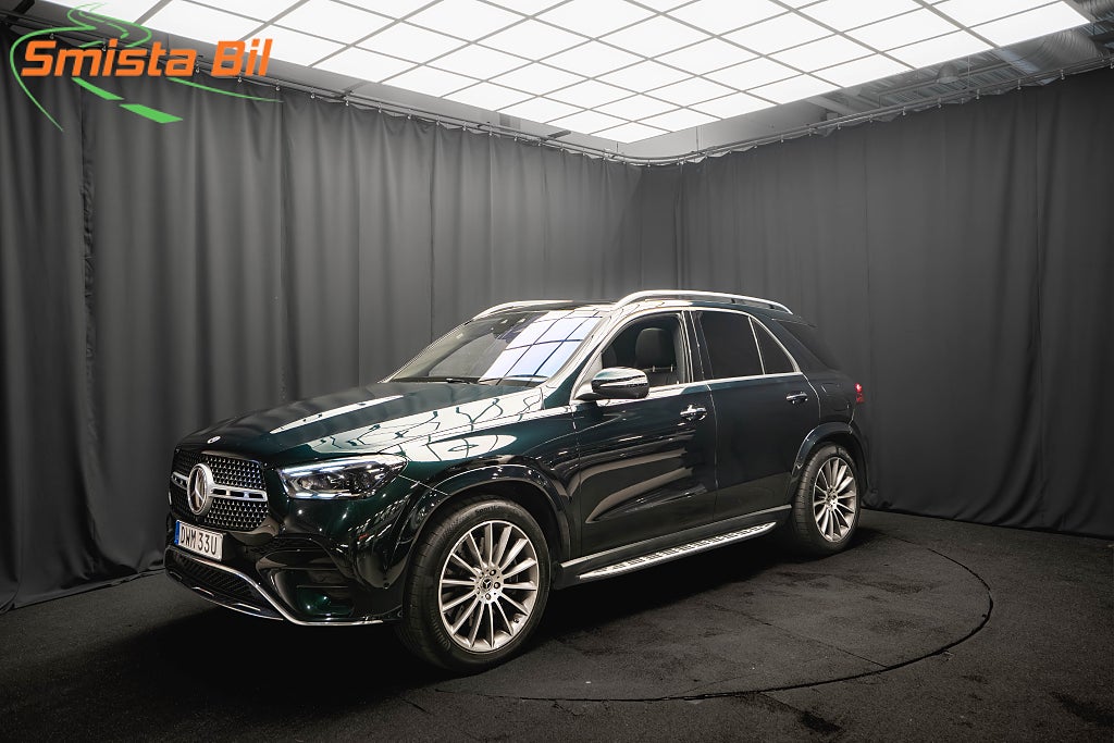 Mercedes-Benz GLE 350 de 4M AMG LÄDER PANO LUFT BUR DRAG MOMS SMARAGDGRÖN
