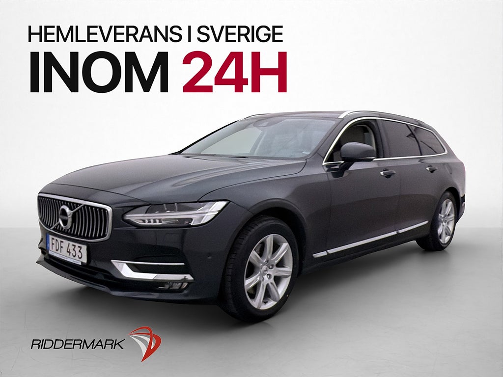 Volvo V90 D4 AWD Inscription Värmare Pano Skinn Drag Kamera