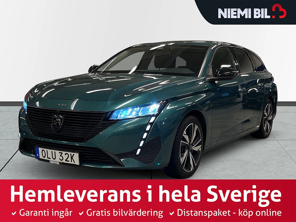 Peugeot 308 SW Plug-In Hybrid 180 MOMS/MoK-värm/1 Ägare/SoV-däck