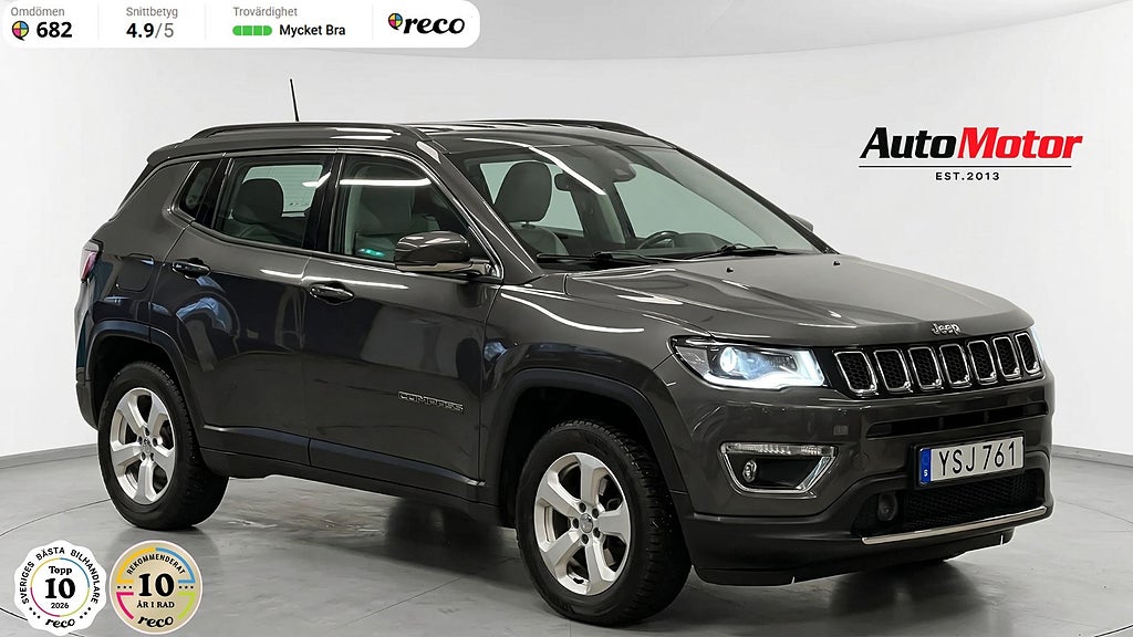 Jeep Compass Limited 2.0 D 4WD 170hk /Nybytt kamrem 3,45% RÄNTEKAMPANJ